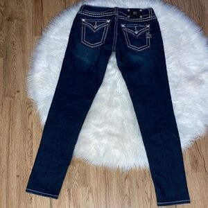 Miss Me 28 Indigo Skinny Jeans